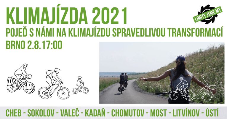 Pojeď s námi na Klimajízdu spravedlivou transformací