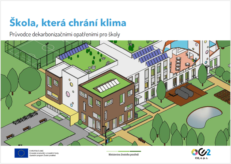Škola, která chrání klima – Průvodce dekarbonizačními opatřeními pro školy a Metodika dekarbonizace škol pro učitele